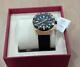 $1245 Mens Salvatore Ferragamo SLX GMT Rose Goldtone Stainless Steel Watch