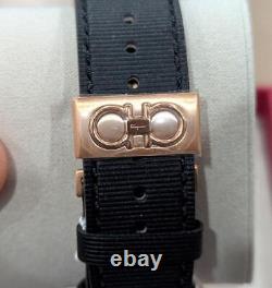 $1245 Mens Salvatore Ferragamo SLX GMT Rose Goldtone Stainless Steel Watch