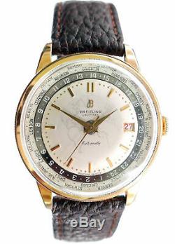 1955 Breitling Unitime World Time Vintage Automatic Watch