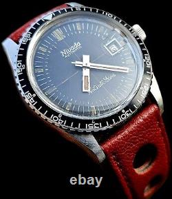 1960s Vintage Rare Nivada Gretchen Antarctic GMT Diver Automatic Watch