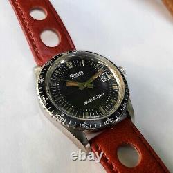 1960s Vintage Rare Nivada Gretchen Antarctic GMT Diver Automatic Watch