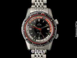 1964 ENICAR SHERPA GUIDE 33 GMT World Time Mens XL Pilots Compressor Watch