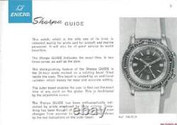 1964 ENICAR SHERPA GUIDE 33 GMT World Time Mens XL Pilots Compressor Watch
