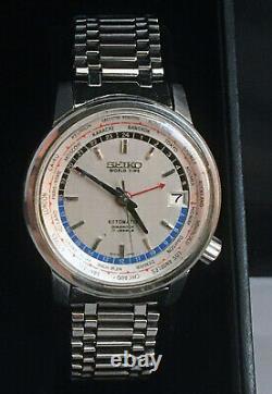 1964 Seiko 6217-7000 World Time GMT, Olympic Games Tokyo 1964 Good Torch On Back