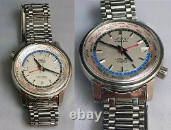 1964 Seiko 6217-7000 World Time GMT, Olympic Games Tokyo 1964 Good Torch On Back