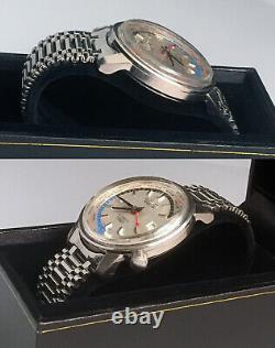 1964 Seiko 6217-7000 World Time GMT, Olympic Games Tokyo 1964 Good Torch On Back