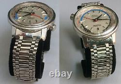 1964 Seiko 6217-7000 World Time GMT, Olympic Games Tokyo 1964 Good Torch On Back