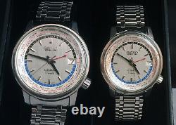 1964 Seiko 6217-7000 World Time GMT, Olympic Games Tokyo 1964 Good Torch On Back