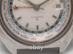 1971 Seiko 6117-6400 Men's 41mm Automatic SS World Time GMT Watch