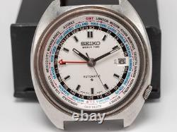 1971 Seiko 6117-6400 Men's 41mm Automatic SS World Time GMT Watch