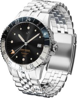 1982 GMT World Traveler Watch for Men Steel Mens Watch 316L Stainless Steel