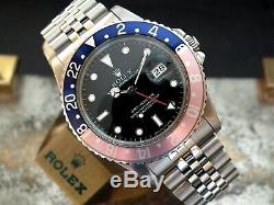 1985 Rolex Oyster GMT Master 16750 Pepsi Bezel Investment Watch