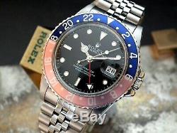 1985 Rolex Oyster GMT Master 16750 Pepsi Bezel Investment Watch