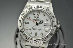 1987 Vintage Rolex Explorer II White Polar Creamy Patina Dial Transitional 16550