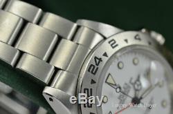 1987 Vintage Rolex Explorer II White Polar Creamy Patina Dial Transitional 16550