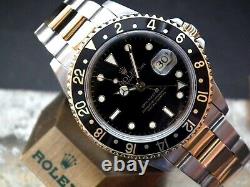 1995 Steel & 18ct Gold Rolex Oyster GMT Master II 16713 B & P Investment Watch
