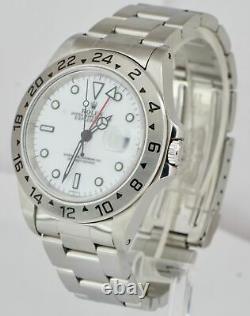 1999 Rolex Explorer II Stainless SWISS ONLY Polar White 40mm GMT 16570 Watch