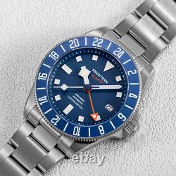 1PC SEESTERN S462. E Titaniumn GMT Professional Diver Limited Edition Mens Watch