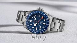 1PC SEESTERN S462. E Titaniumn GMT Professional Diver Limited Edition Mens Watch