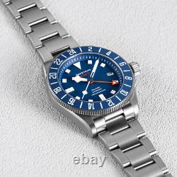 1PC SEESTERN S462. E Titaniumn GMT Professional Diver Limited Edition Mens Watch