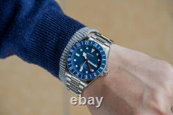 1PC SEESTERN S462. E Titaniumn GMT Professional Diver Limited Edition Mens Watch