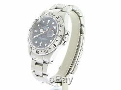 2000's Mens Rolex Stainless Steel Explorer II Watch 40mm SEL Oyster Black 16570