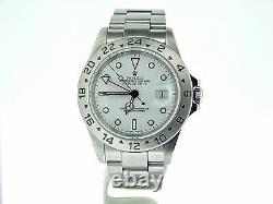 2000's Mens Rolex Stainless Steel Explorer II Watch 40mm SEL Oyster White 16570