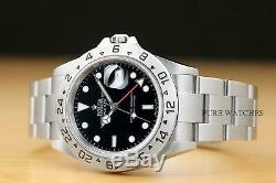 2006 Mens Rolex 16570 Explorer II Gmt Z Serial Stainless Steel 40mm Watch