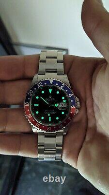 2007 Rolex GMT-Master II 16710 BLRO Pepsi Steel Automatic Watch Box & Papers