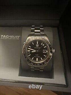 2021 Tag Heuer Aquaracer Calibre 7 GMT Mens Automatic Watch Exc. Cond. WAK211A