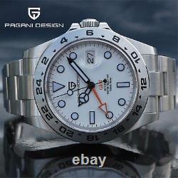 2023 PAGANI DESIGN New Men's Automatic Mechanical Watch GMT 42mm Waterproof 100m