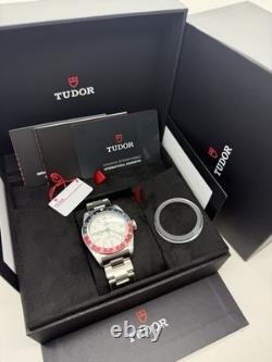 2025 JUL NEW Tudor Black Bay GMT Steel Opaline White Dial Pepsi 79830RB-0010 B+P