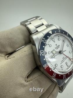 2025 JUL NEW Tudor Black Bay GMT Steel Opaline White Dial Pepsi 79830RB-0010 B+P