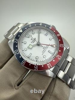 2025 JUL NEW Tudor Black Bay GMT Steel Opaline White Dial Pepsi 79830RB-0010 B+P
