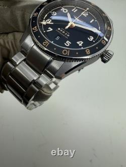 2025 Longines Spirit Zulu Time GMT 42mm Black Automatic Watch L3.812.4.50.6 B+P