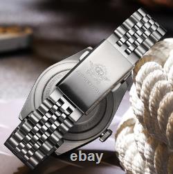 40MM ADDIESDIVE Mens GMT Quartz Watch Luxury 200M Waterproof Stainless Diver NEW