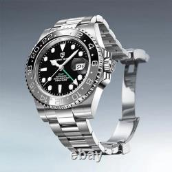 40MM PAGANI DESIGN GMT Automatic Watch Men Luxury Waterproof Stainless Steel NEW