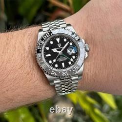 40MM PAGANI DESIGN GMT Automatic Watch Men Luxury Waterproof Stainless Steel NEW