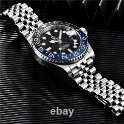 40MM PAGANI DESIGN GMT Automatic Watch Men Luxury Waterproof Stainless Steel NEW