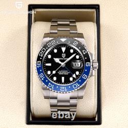 40MM PAGANI DESIGN GMT Automatic Watch Men Luxury Waterproof Stainless Steel NEW