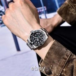 40MM PAGANI DESIGN GMT Automatic Watch Men Luxury Waterproof Stainless Steel NEW