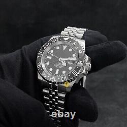 40mm Bruce Custom Sub GMT Style Mod Watch NO LOGO with NH34 Automatic Movement