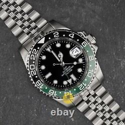 40mm Sprite GMT Custom Sub Style Mod Watch NO LOGO with NH34 Automatic Movement