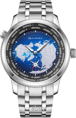 41mm Men's Automatic GMT Watch Waterproof, Luminous, Sub Dial 6202