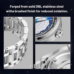 41mm Men's Automatic GMT Watch Waterproof, Luminous, Sub Dial 6202