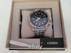 45mm CITIZEN Eco-Drive GMT Pilot Promaster BJ7071-54E MENS WATCH