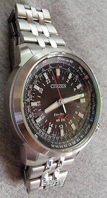 45mm CITIZEN Eco-Drive GMT Pilot Promaster BJ7071-54E MENS WATCH