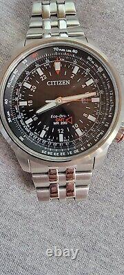 45mm CITIZEN Eco-Drive GMT Pilot Promaster BJ7071-54E MENS WATCH