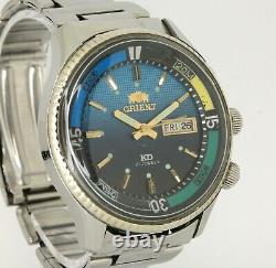 70s ORIENT KG King Diver Automatic Day Date Inner bezel serviced, running