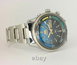 70s ORIENT KG King Diver Automatic Day Date Inner bezel serviced, running